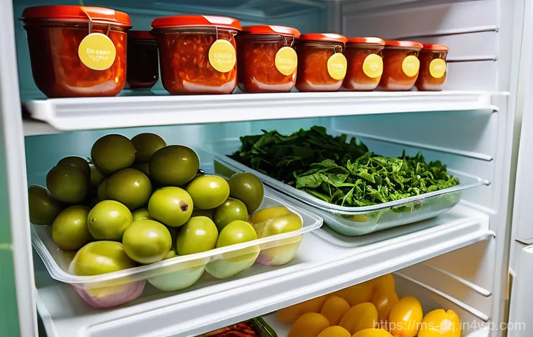밀프렙 재료 준비 필수 아이템 - Image Prompt 1: The Organized Malaysian Meal Prep Fridge** 밀프렙 재료 준비 필수 아이템 - Image Prompt 1: The Organized Malaysian Meal Prep Fridge**